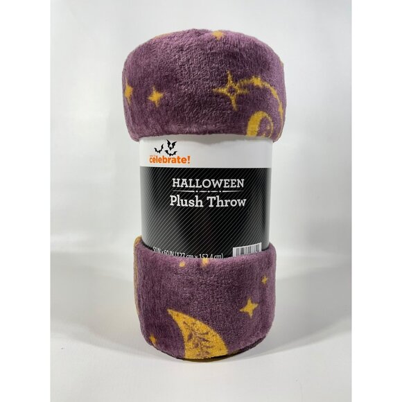 Halloween Mystical Constellation Plush Throw Blanket 50" x 60" - Picture 3 of 9